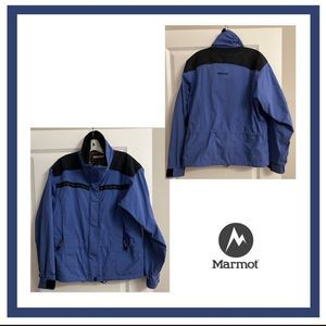 Marmot Mesh Lined Ski Jacket in Periwinkle/Black Size M